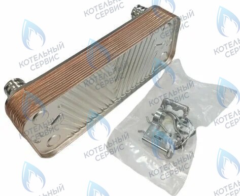 ES190W-000-16F-HR Теплообменник ГВС вторичный 16 пластин VAILLANT TURBO MAX VUW в Орле