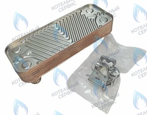 ES190W-000-16F-HR Теплообменник ГВС вторичный 16 пластин VAILLANT TURBO MAX VUW в Орле