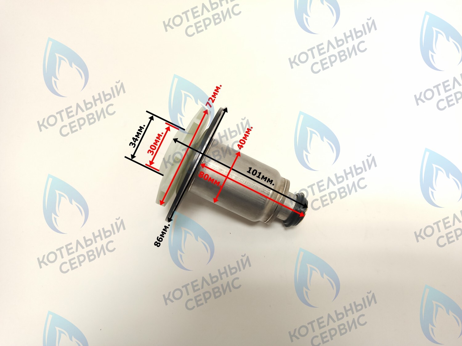 PPR-W30CW-40-04 Втулка ротор насоса (по часовой стрелке) аналог WILO 15/6 (втулка 40мм, колесо 72/30мм) (керам. вал) в Орле