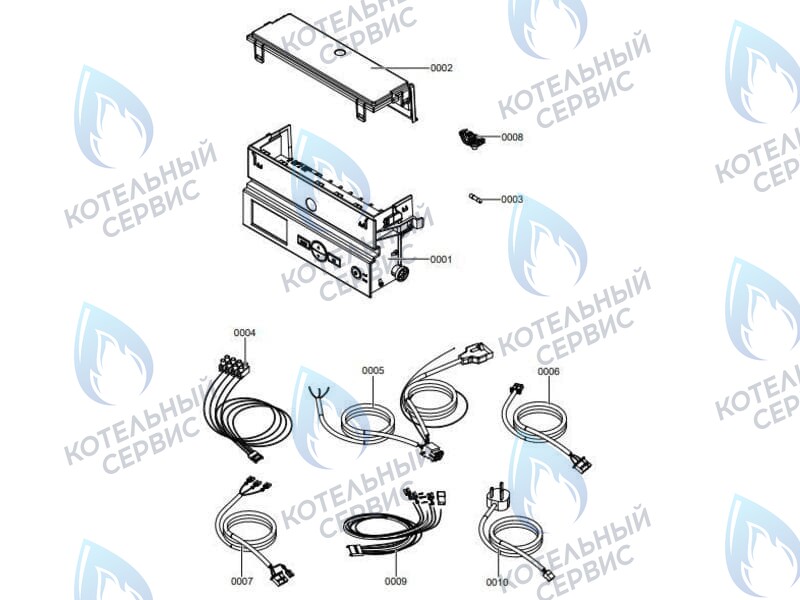 7856853 Контроллер (блок управления арт. 7859849)  VIESSMANN VITOPEND 100-W A1JB, A1HB в Орле