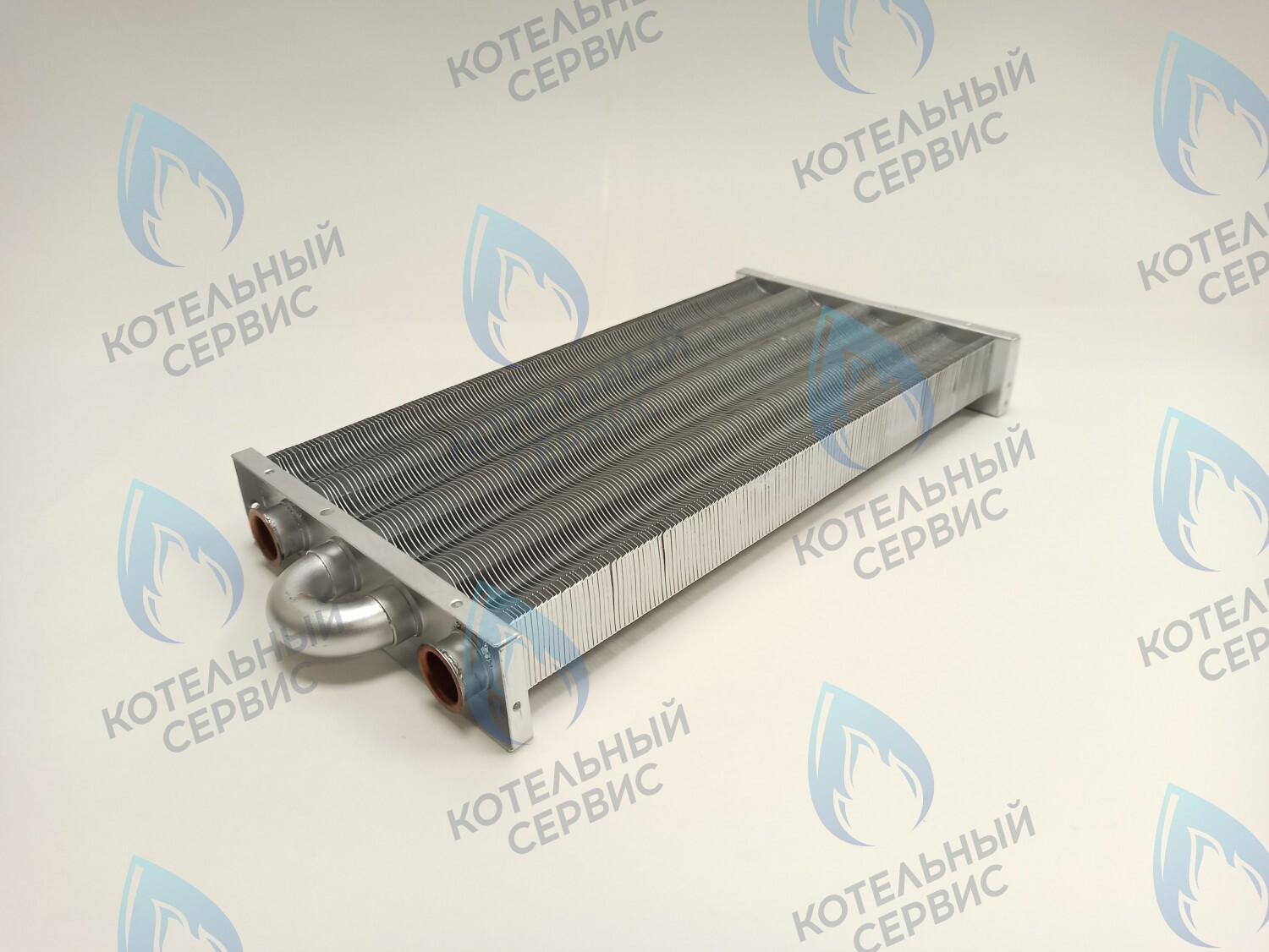 EM021-348 Теплообменник первичный основной (без фитингов) 348мм 147 FIN (350MSC) (3318109500, 3318113000, 3318113020) DAEWOO в Орле