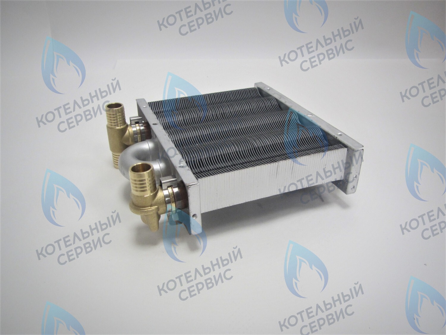 EM021-142-Фитинг-Комп Теплообменник отопления с фитингами (142 мм) 67 FIN (100 HSG/ICH/MSC) DAEWOO в Орле