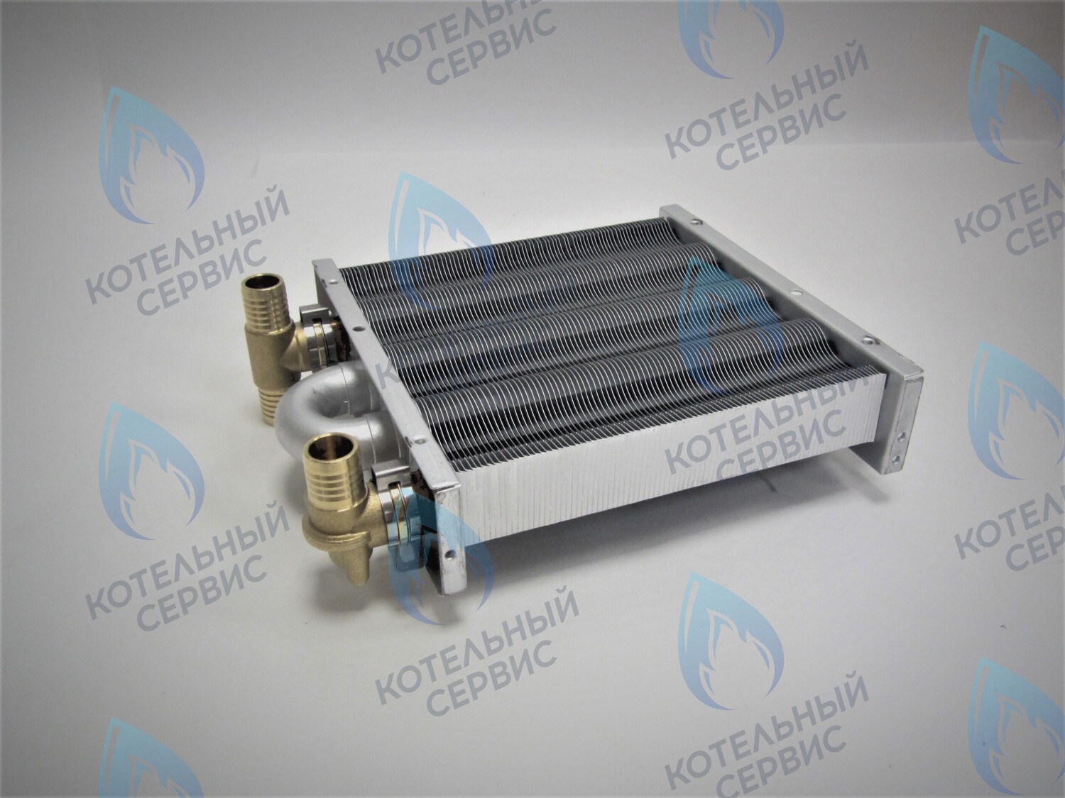 EM021-180-Фитинг-Комп Теплообменник отопления с фитингами (180 мм) 85 FIN (130-200 HSG/ICH/MSC) DAEWOO в Орле