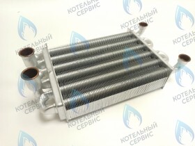 Теплообменник битермический 225мм 72 FIN 11-18кВт 11-18BC ROYAL THERMO