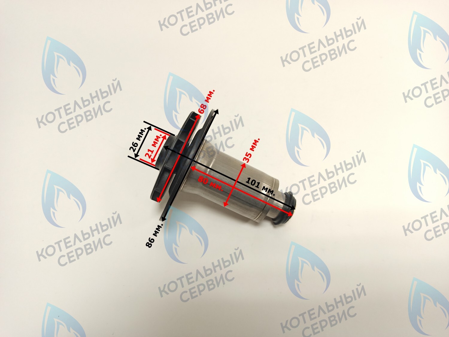 PPR-W21CW-35-04 Втулка ротор насоса (по часовой стрелке) аналог WILO 12/4.1, 12/5, 15/5 (втулка 35мм, колесо 68/21мм) (керам. вал) в Орле