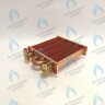 EM021-180-02-Фитинг-Комп Теплообменник отопления с фитингами (180 мм) 85 FIN (130-200 HSG/ICH/MSC)(3318108610, 3318108640) DAEWOO в Орле