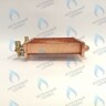 EM021-180-02-Фитинг-Комп Теплообменник отопления с фитингами (180 мм) 85 FIN (130-200 HSG/ICH/MSC)(3318108610, 3318108640) DAEWOO в Орле