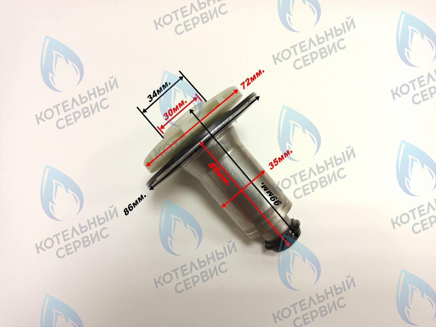 PPR-W30CW-35-02 Втулка ротор насоса (по часовой стрелке) аналог WILO 12/4.1, 12/5, 15/5 (втулка 35мм, колесо 72/30мм) в Орле
