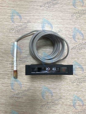 Прямоугол.термометр черный PROTHERM