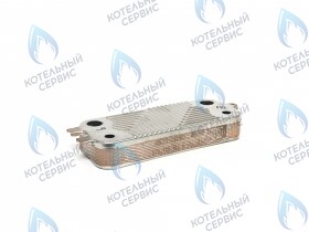 Теплообменник  вторичный пластинчатый ГВС 12 пластин  BOSCH WBN6000/2000 12C/18C