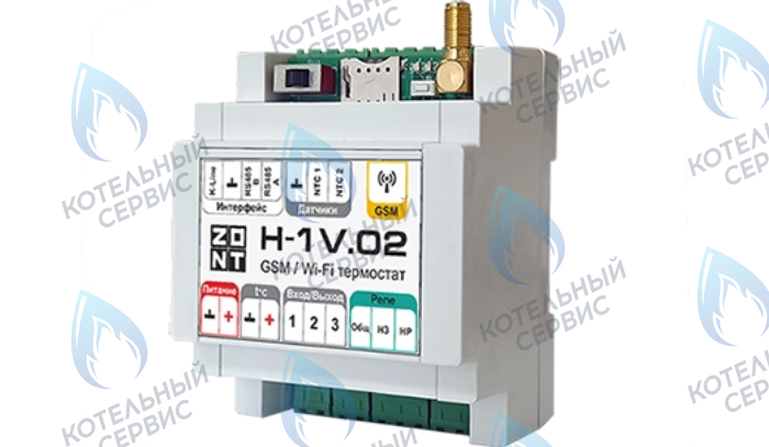 ML00005454 Термостат (контроллер) ZONT H-1V.02 (GSM/Wi-Fi, DIN) в Орле