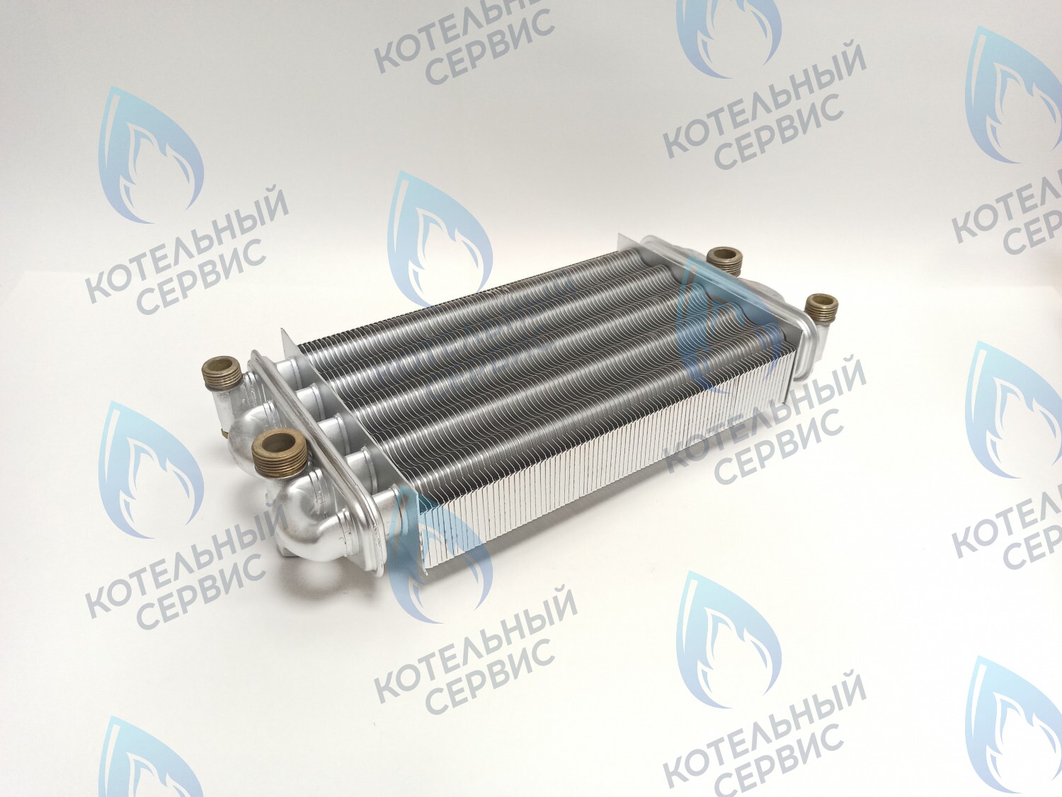EB051-270 Битермический теплообменник FONDITAL, NOVA FLORIDA, ALPHATHERM,  PROTHERM (в комплекте есть заглушка для одного отверстия) 6SCAMBIM03, 0020025297 в Орле