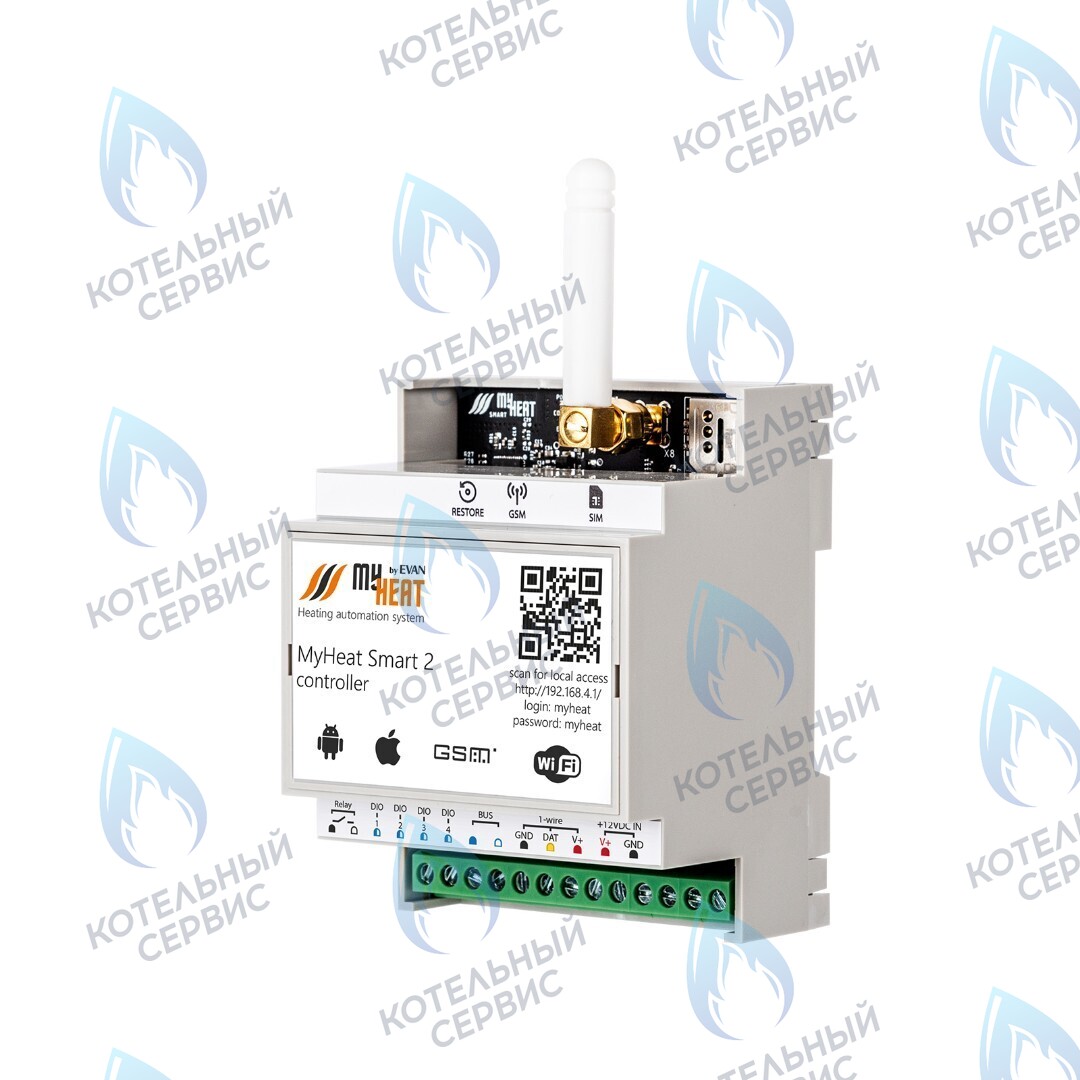 6281 Термостат (контроллер) MyHeat Smart 2 (GSM, Wi-Fi, DIN) в Орле