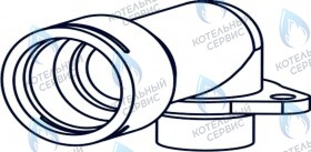 Угольник трехходового клапана  CELTIC-DS PLATINUM (все модели) (3040277)