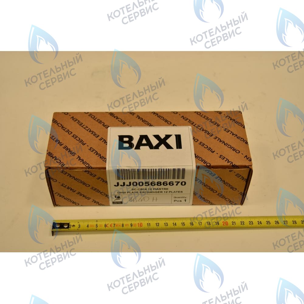 5686670 Теплообменник ГВС пластинчатый вторичный на 12 пластин (до 2014 г.) BAXI в Орле