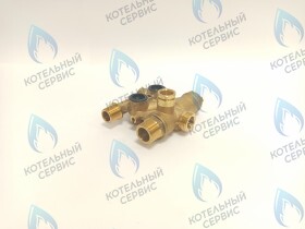 Трехходовой клапан в сборе (новый вариант) HAIER HEC F21S(T) (530002919, 0530002919)