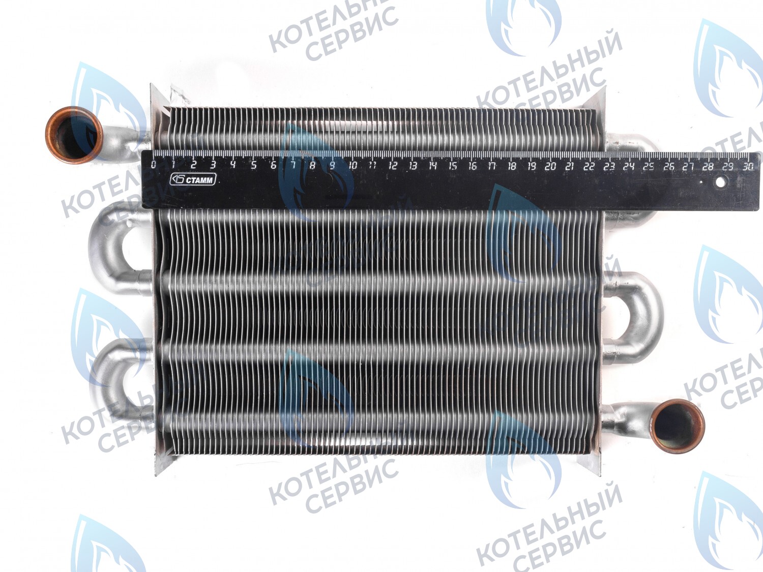 398002570 Теплообменник первичный (основной) (крепление - клипсы) Ferroli Fortuna Pro F13-F24 (398002570,398615500) в Орле