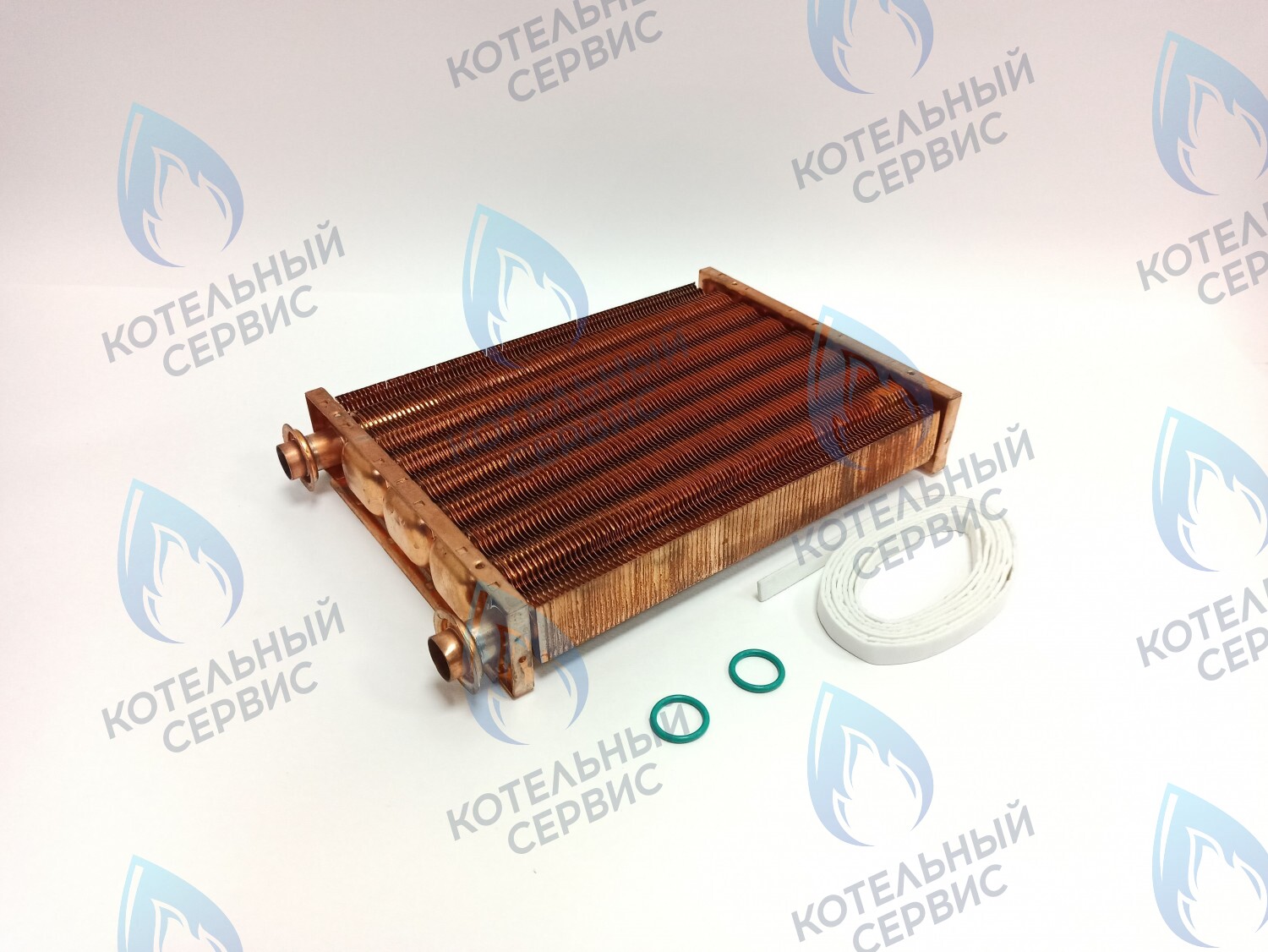 EM051-250-02 Теплообменник основной (первичный) (МЕДНЫЙ) Navien (с белыми прокладками в комплекте) Deluxe 35-40K, Deluxe Plus 35-40K, Ace 35-40K, Prime 35-40K, Smart Tok 35K (30012862A, 30012862B, 30012862C, 30010300A, 30012723B) в Орле