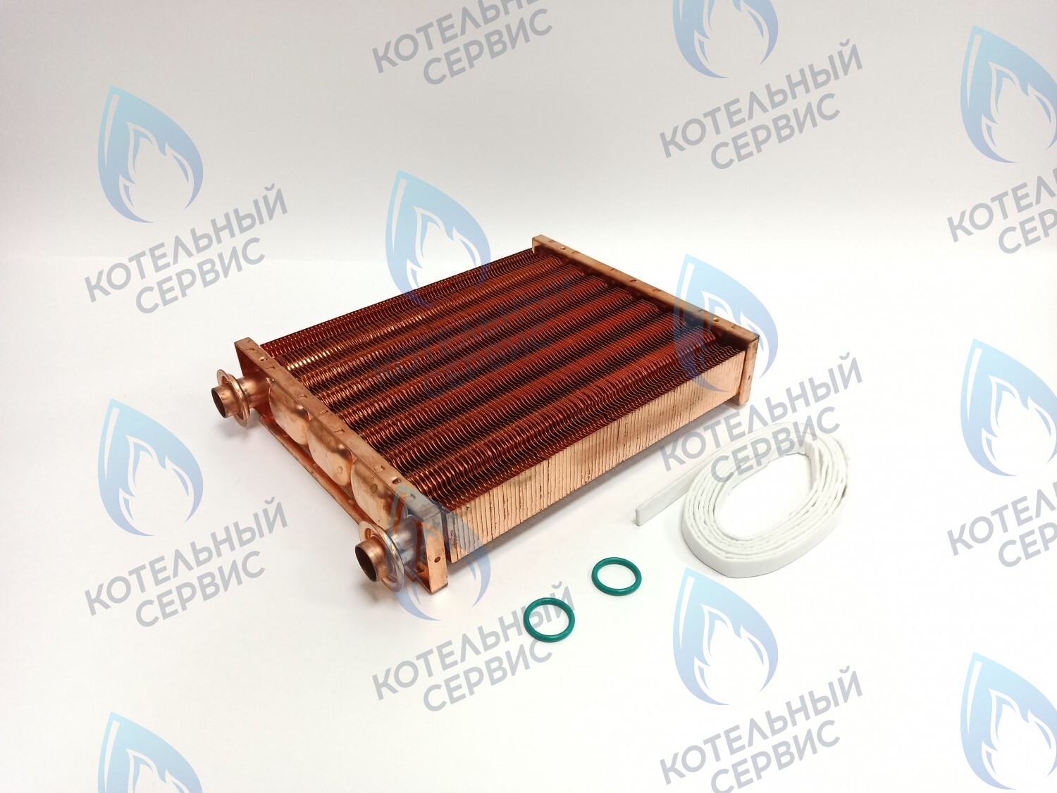 EM052-220-02 Теплообменник основной (первичный) (МЕДНЫЙ) Navien (с белыми прокладками в комплекте) Deluxe S/C/ONE/C Plus 10-24K (30020388A) в Орле