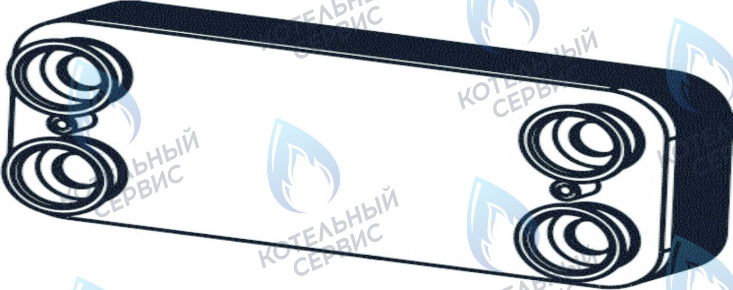 2060185AH Вторичный теплообменник 29,1 кВт  CELTIC-DS PLATINUM 3.25(2060185AH) в Орле