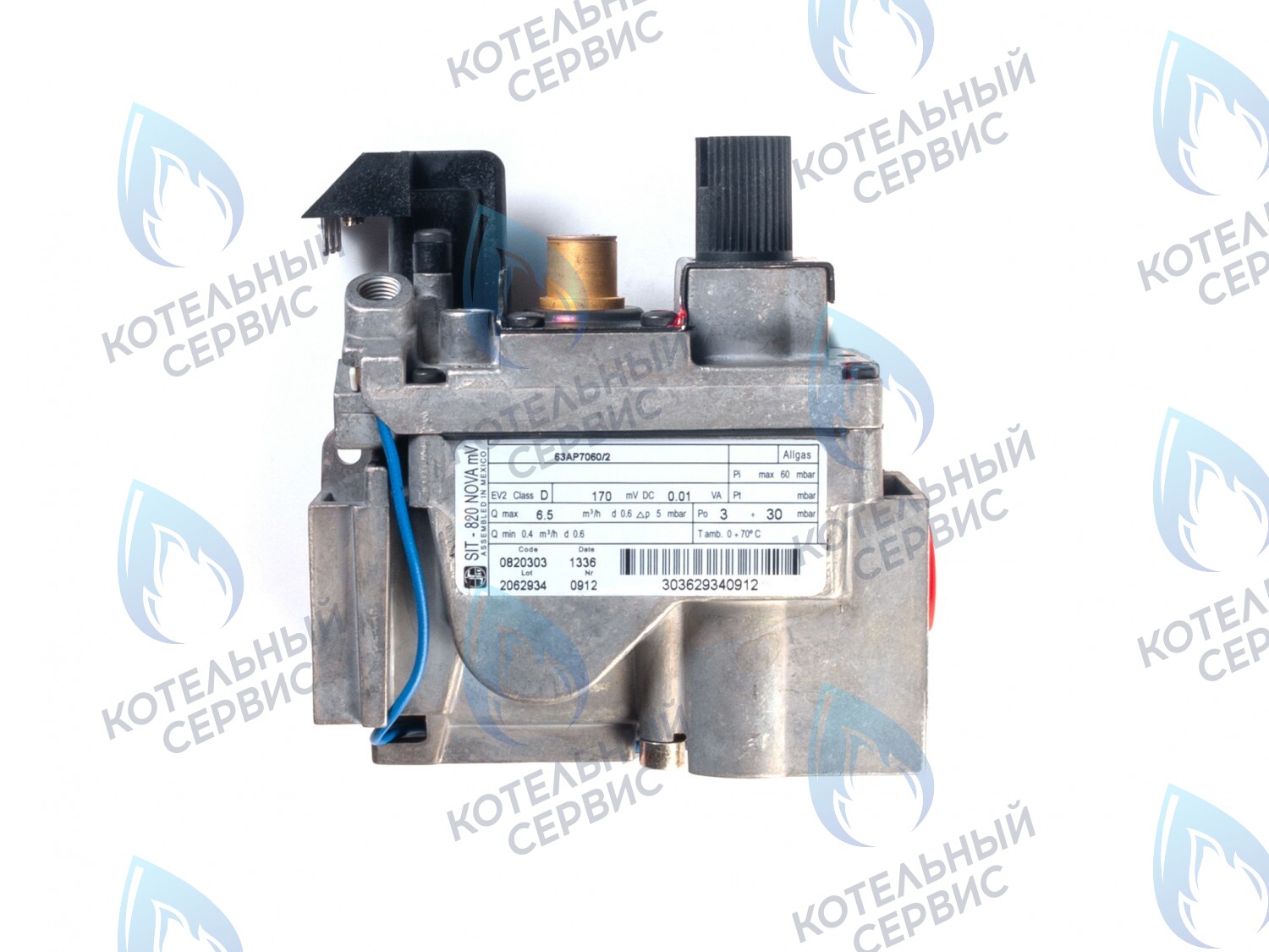 GV103 Газовый клапан SIT NOVA 820 mV 0.820.303 (0820303) под милливольтовый генератор Protherm (0020027516), LEMAX (014103), ALPENHOFF (151820303), FERROLI (39849620), ELECTROLUX (820303), ALPHATHERM в Орле