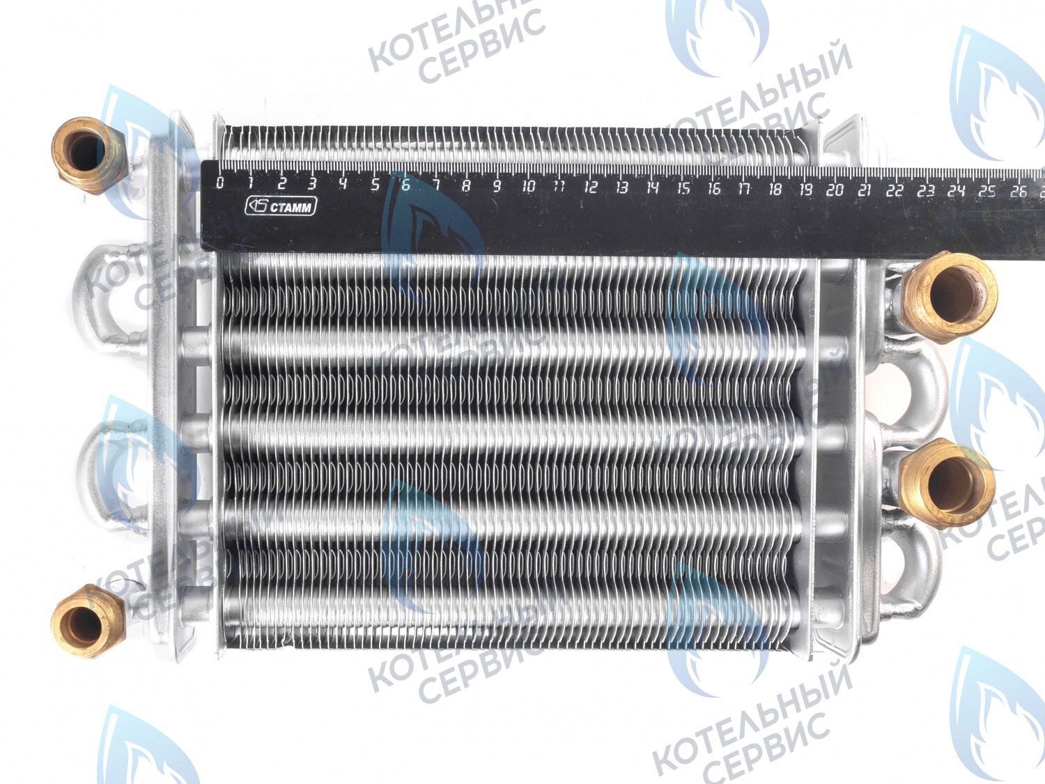 A20104 Теплообменник битермический  20см (196мм) 18 кВт HEC (10070004) в Орле