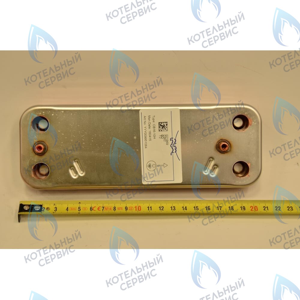 5686660 Теплообменник пластинчатый ГВС 10 пластин BAXI 24 кВт ECO ECO (COMPACT, 3, 3 COMPAT, FOUR, HOME, 4s, 5 COMPACT), FOURTECH в Орле