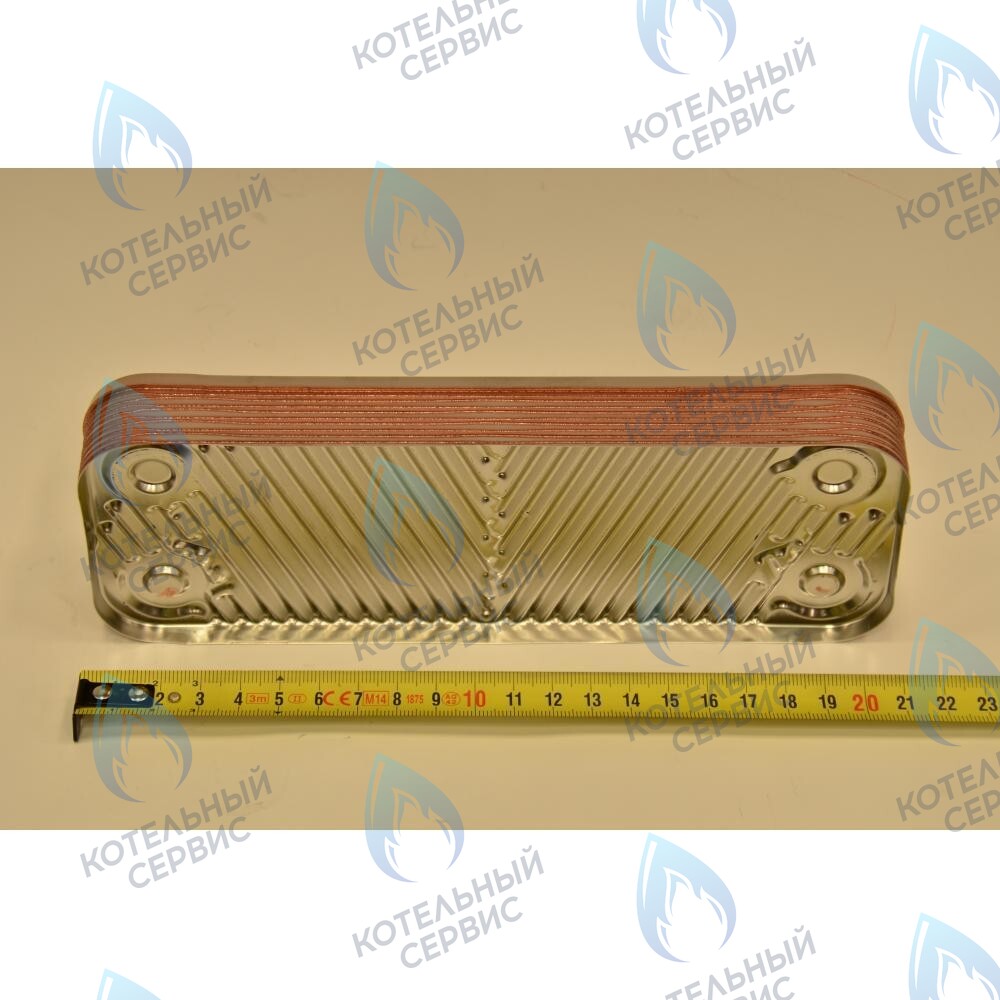 5686660 Теплообменник пластинчатый ГВС 10 пластин BAXI 24 кВт ECO ECO (COMPACT, 3, 3 COMPAT, FOUR, HOME, 4s, 5 COMPACT), FOURTECH в Орле