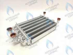 Теплообменник битермический Baxi Axi/Westen Main Four 18, Quasar D 24F 5700520 (L=225мм)
